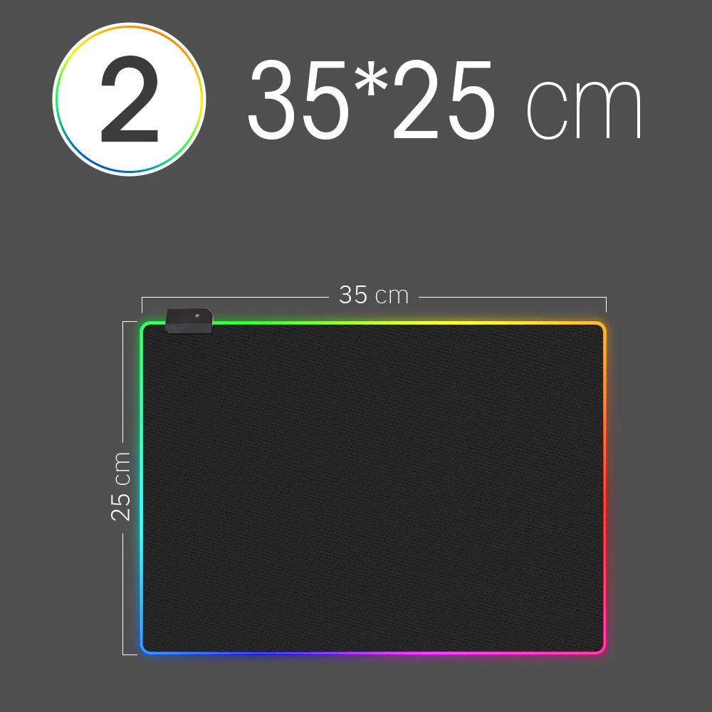 RGB Gaming Mouse Pad XXL - 14 Light Modes