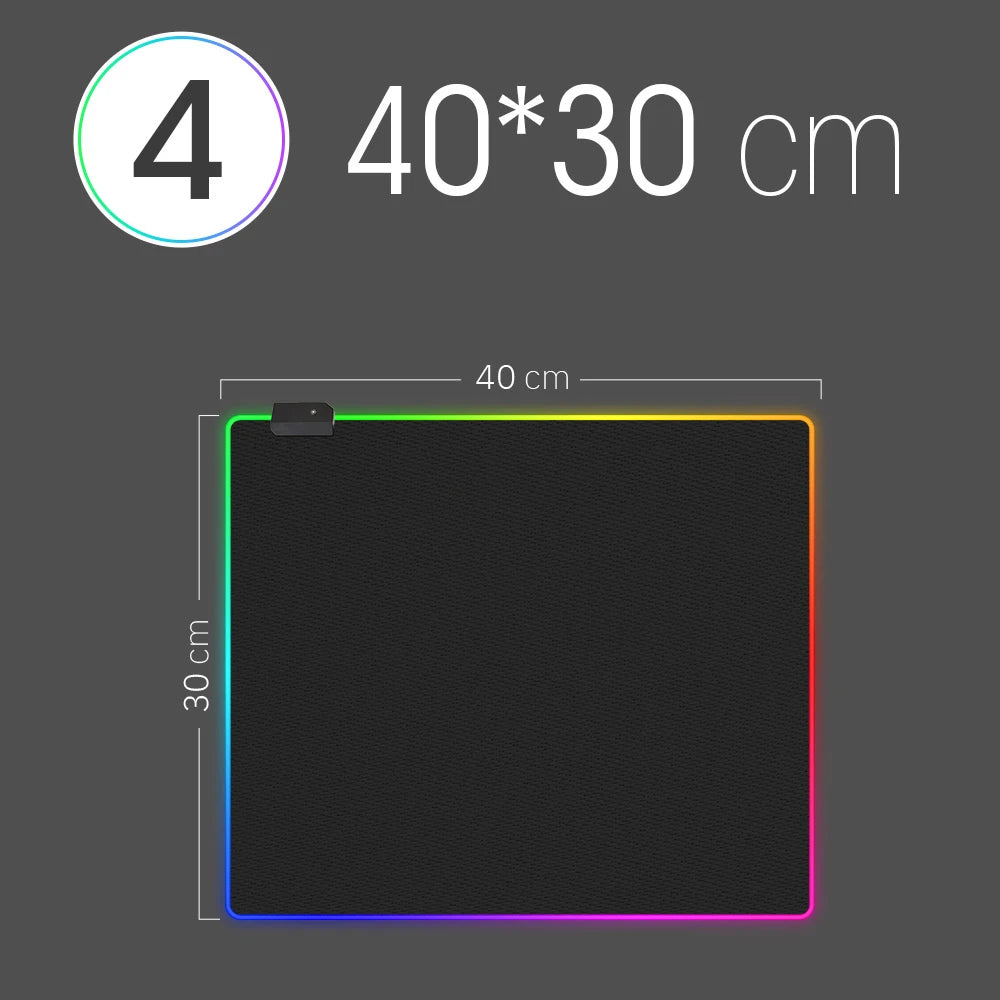 RGB Gaming Mouse Pad XXL - 14 Light Modes