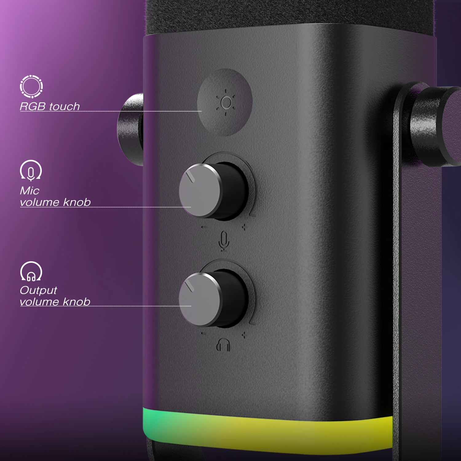 Critical AM8 Gaming Microphone - USB/XLR with RGB