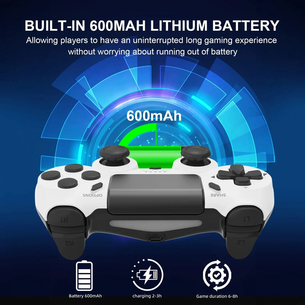 Wireless Gaming Controller for PS4/PS3/PC - Dual Vibration & Gyroscope