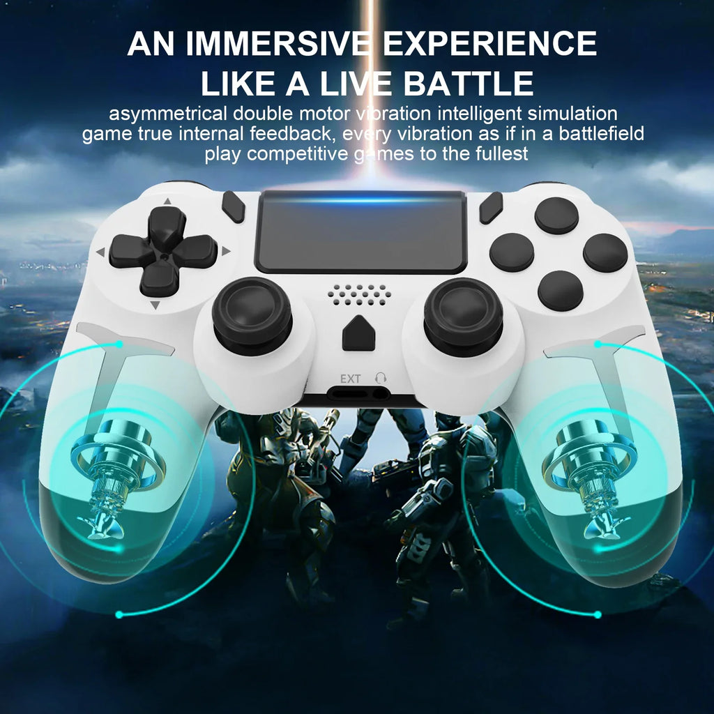 Wireless Gaming Controller for PS4/PS3/PC - Dual Vibration & Gyroscope