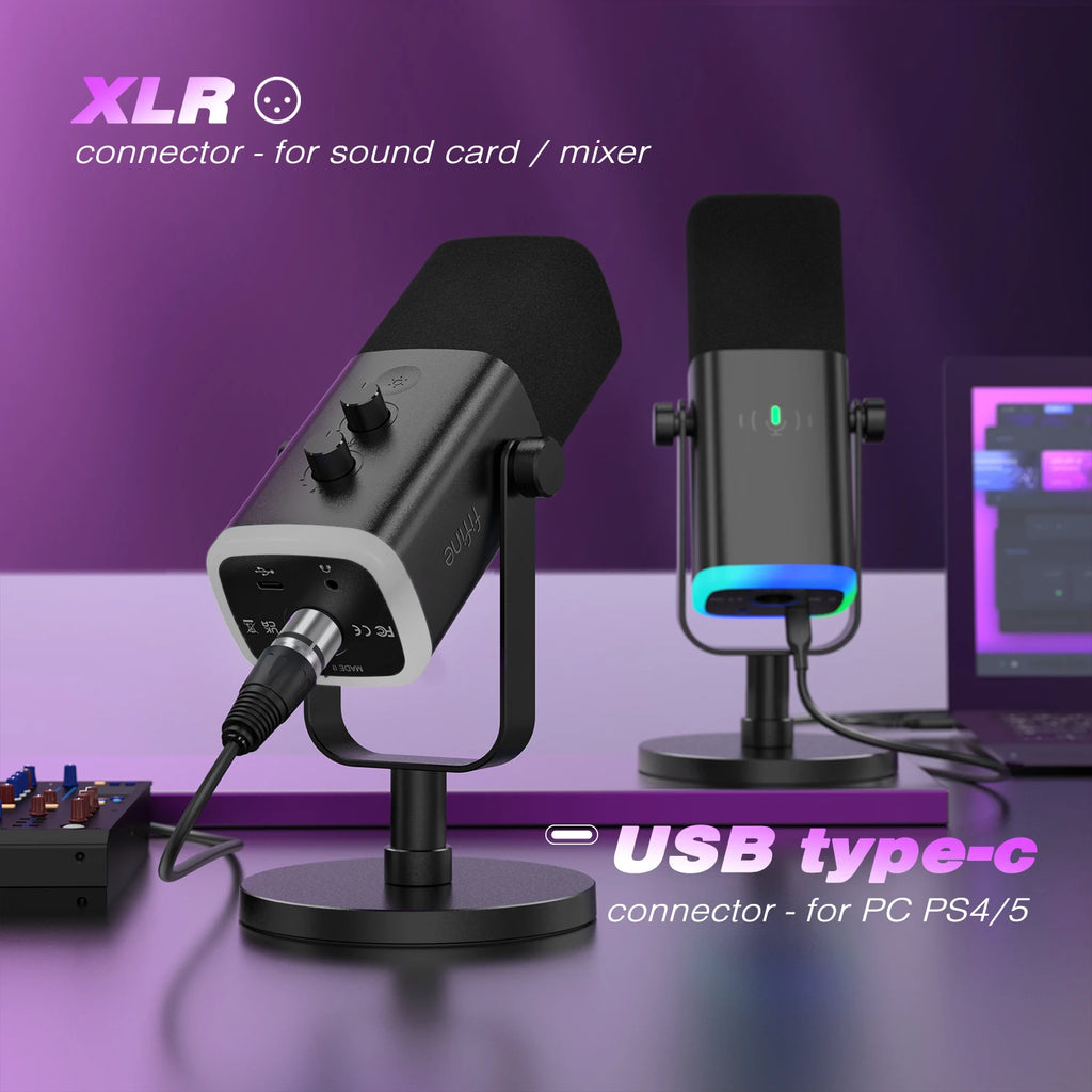 Critical AM8 Gaming Microphone - USB/XLR with RGB