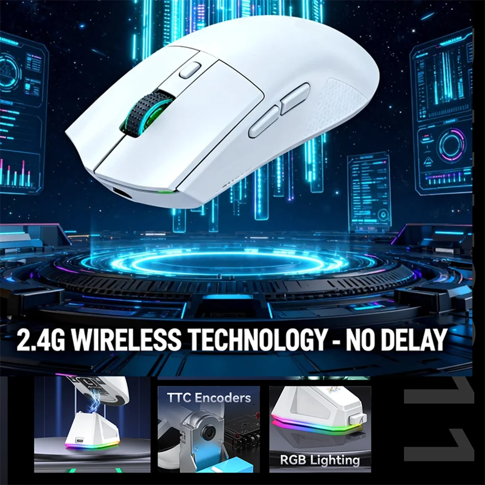 RGB Wireless Gaming Mouse Pro - PAW3311 Sensor