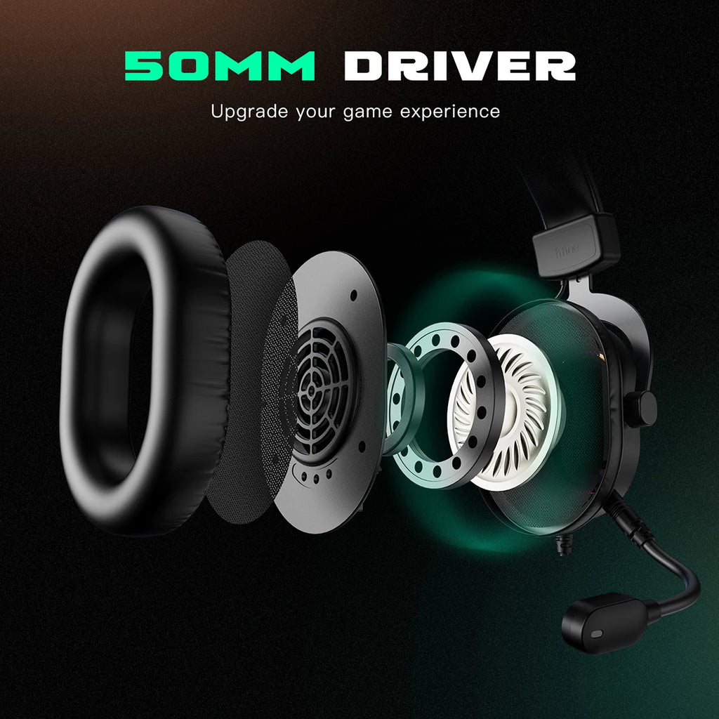 Critical RGB Gaming Headset - 7.1 Surround Sound with Mic
