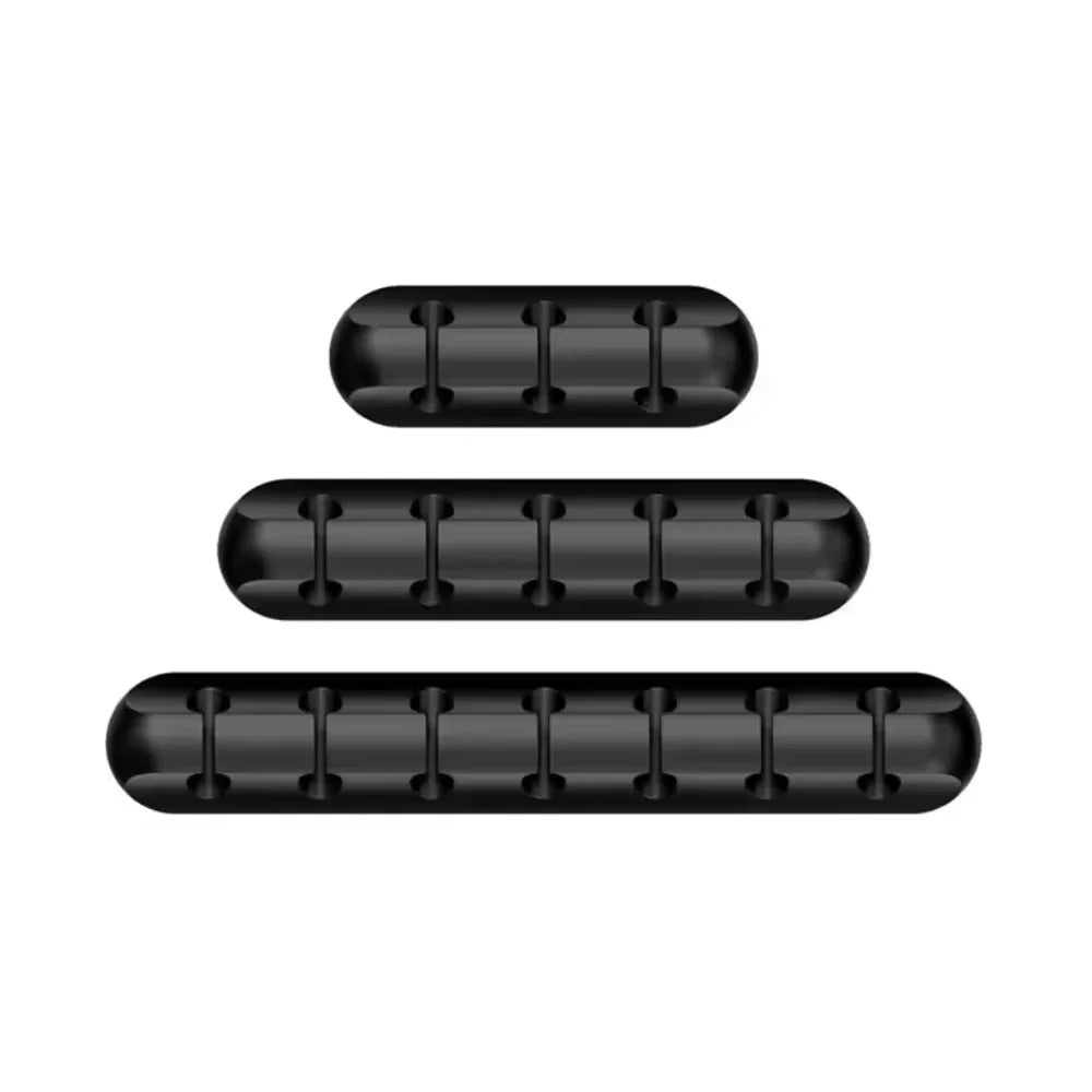 USB Cable Organizer - 3 Pack Silicone Self-Adhesive Clips