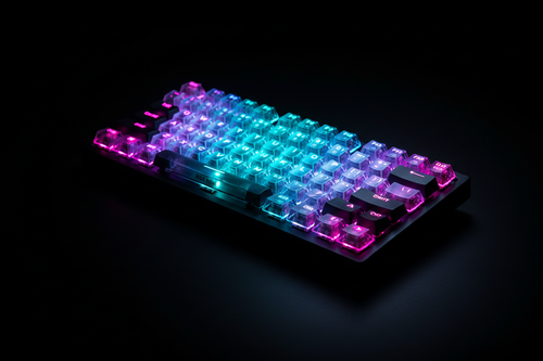 K61 Keyboard Angled View