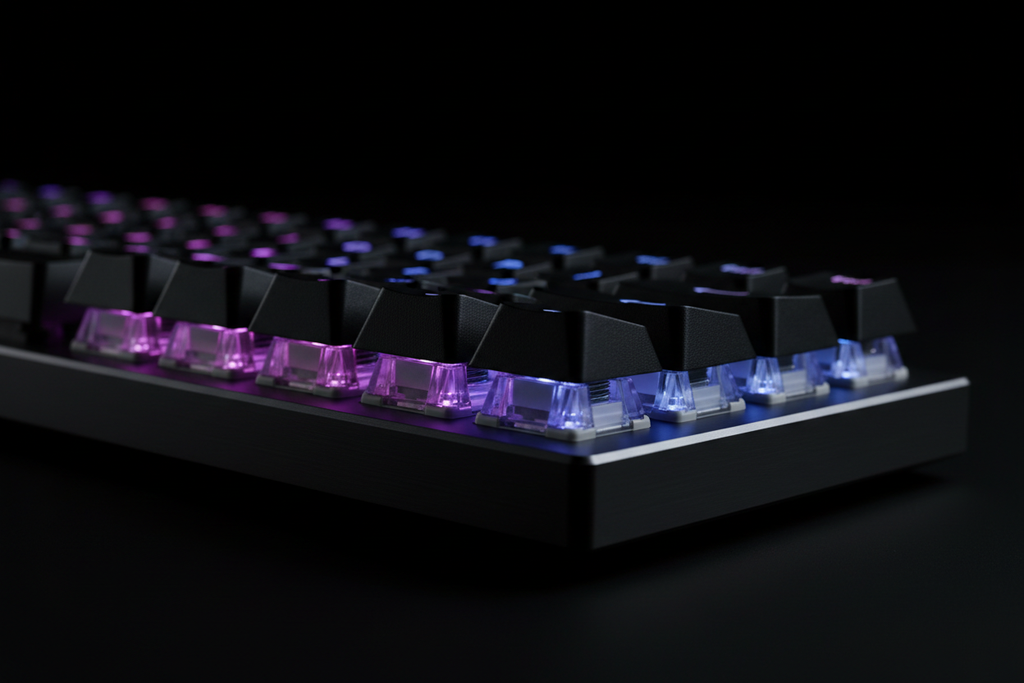 K61 Keyboard Close-up Detail