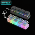 LED Keyboard Keychain com Badge Best Seller