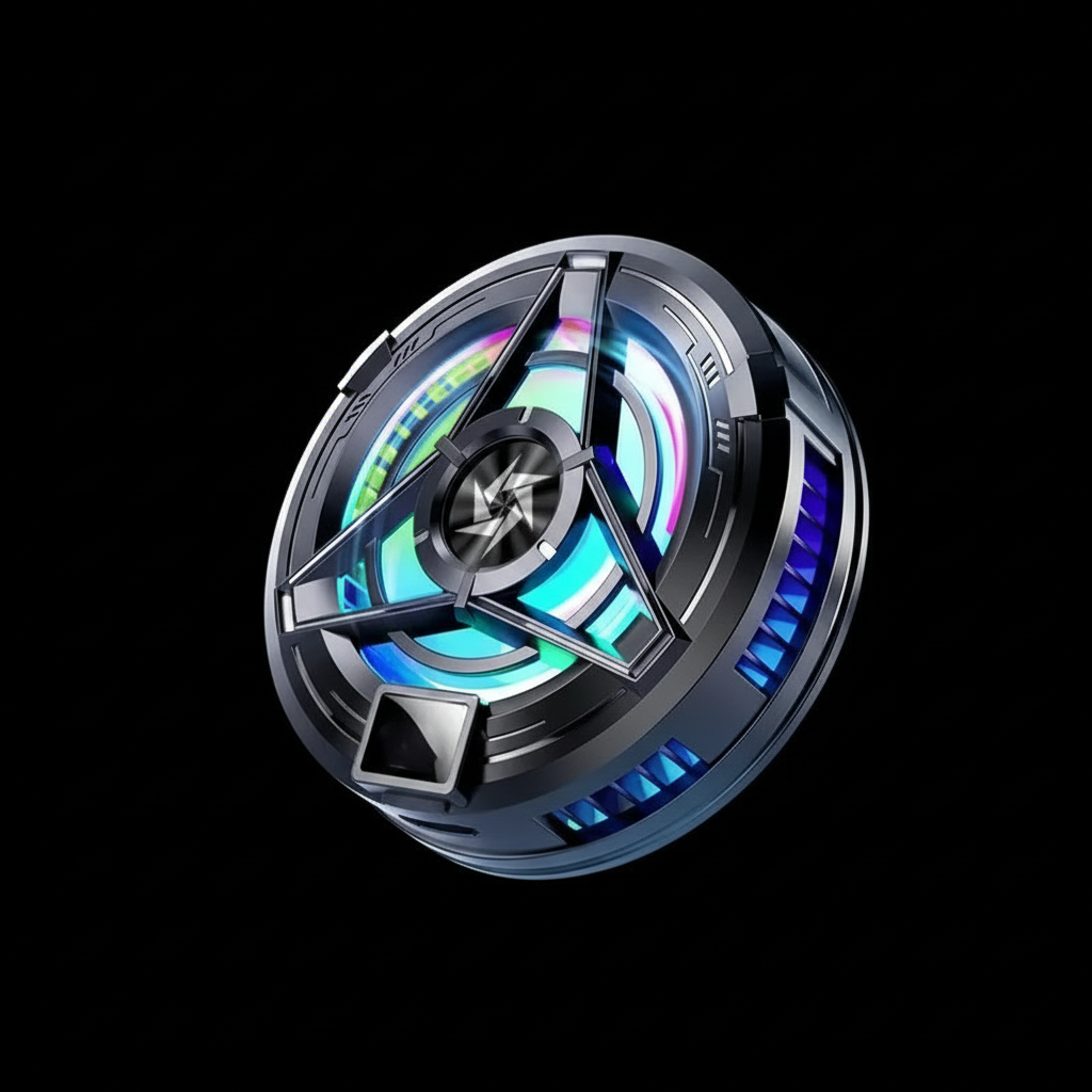 Phone Cooling Fan - Fundo Preto 1