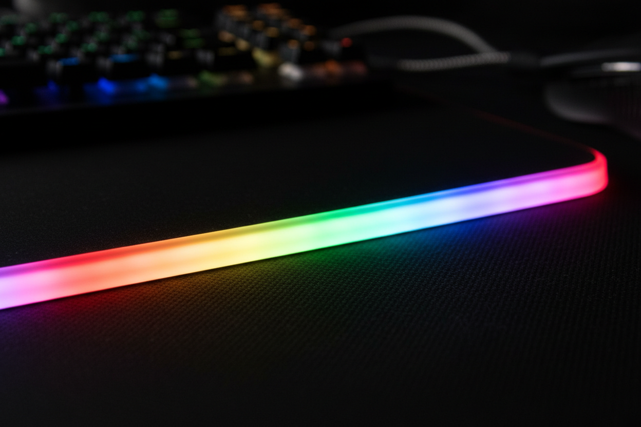 RGB Mouse Pad Close-up Detail