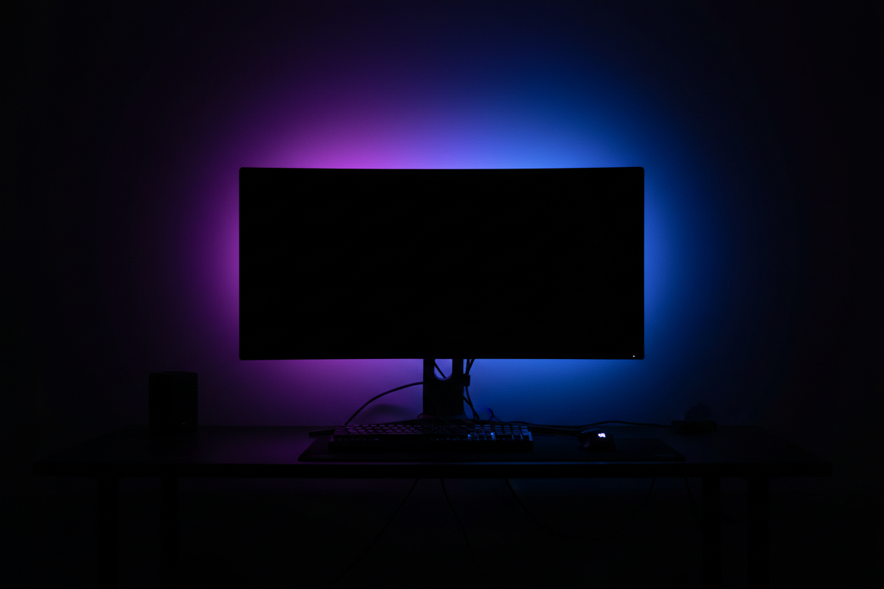 RGB Neon Flex Gaming Setup