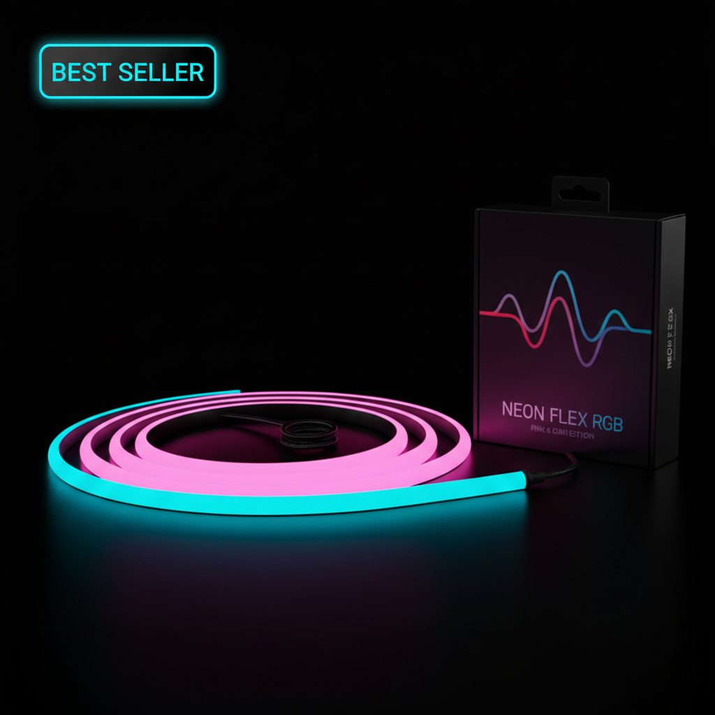 RGB Neon Strip com Badge Best Seller