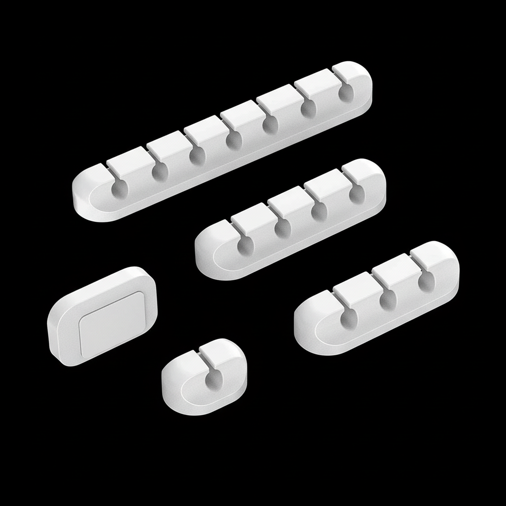 USB Cable Organizer Exact Model - Black Background